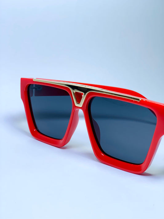 LOUIS VUITTON RED GLASSES