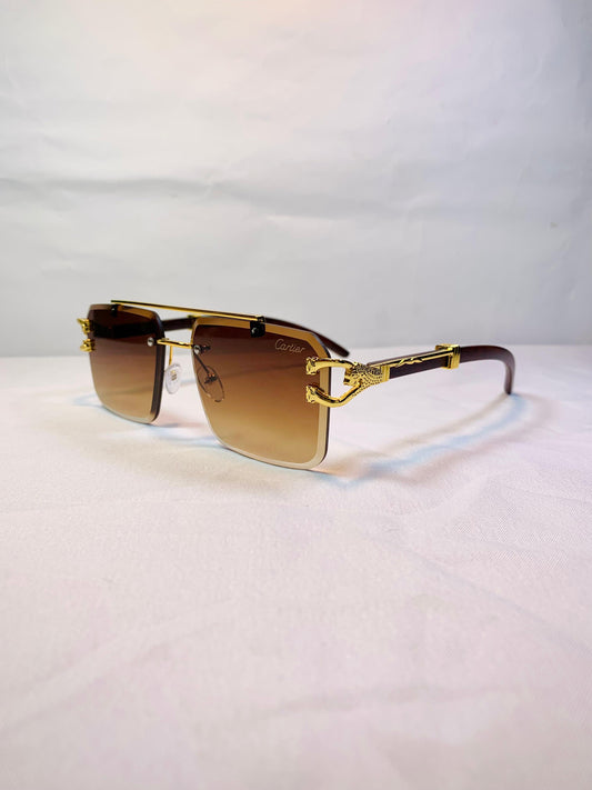 Cartier Lion Frame Brown