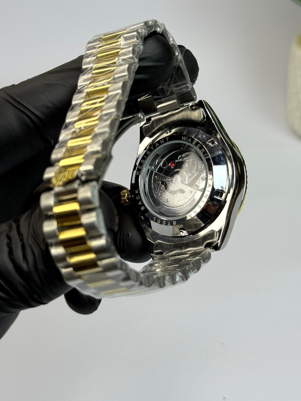 Rolex Truetone with white dail and semi auto water Resistance
