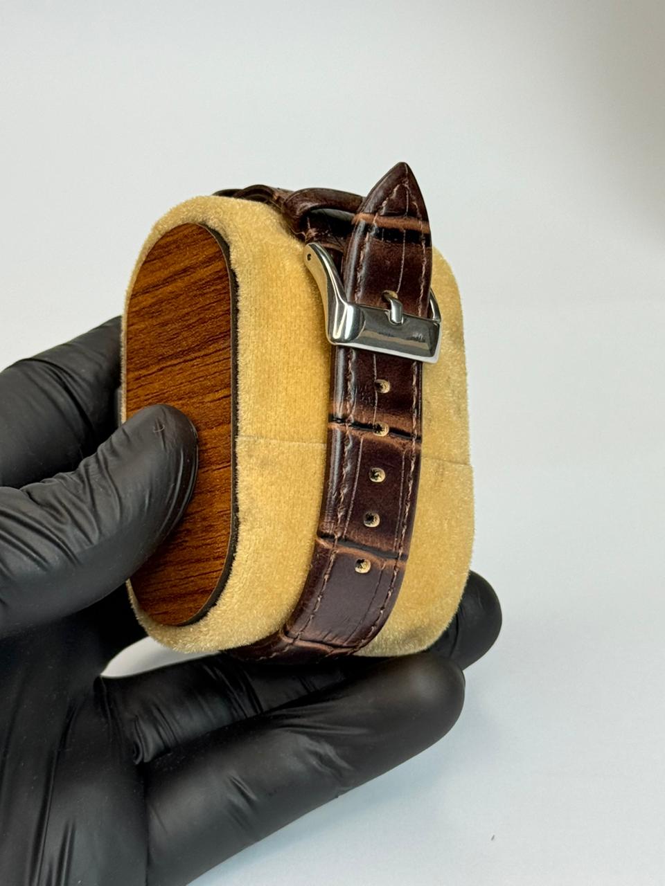 Cartier Tank brown with white dial