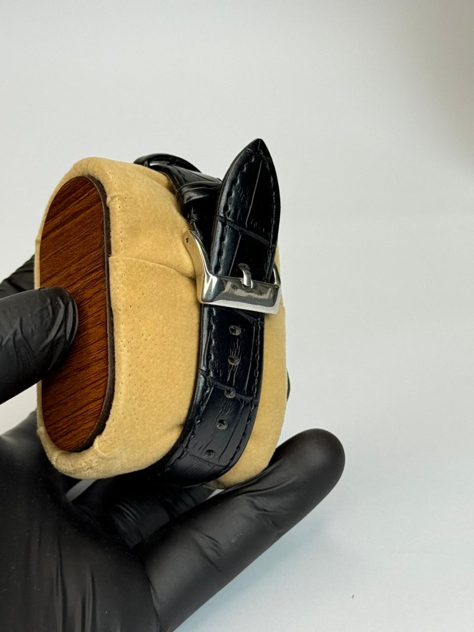 Cartier Tank black with white dial